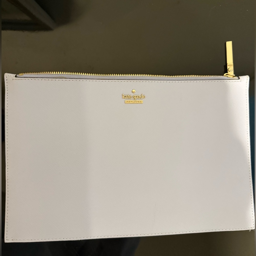 Kate Spade Lilac Wristlet with Gold Details